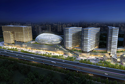 政储出[2010]6号地块商业办公用房幕墙工程（杭州中大圣马广。